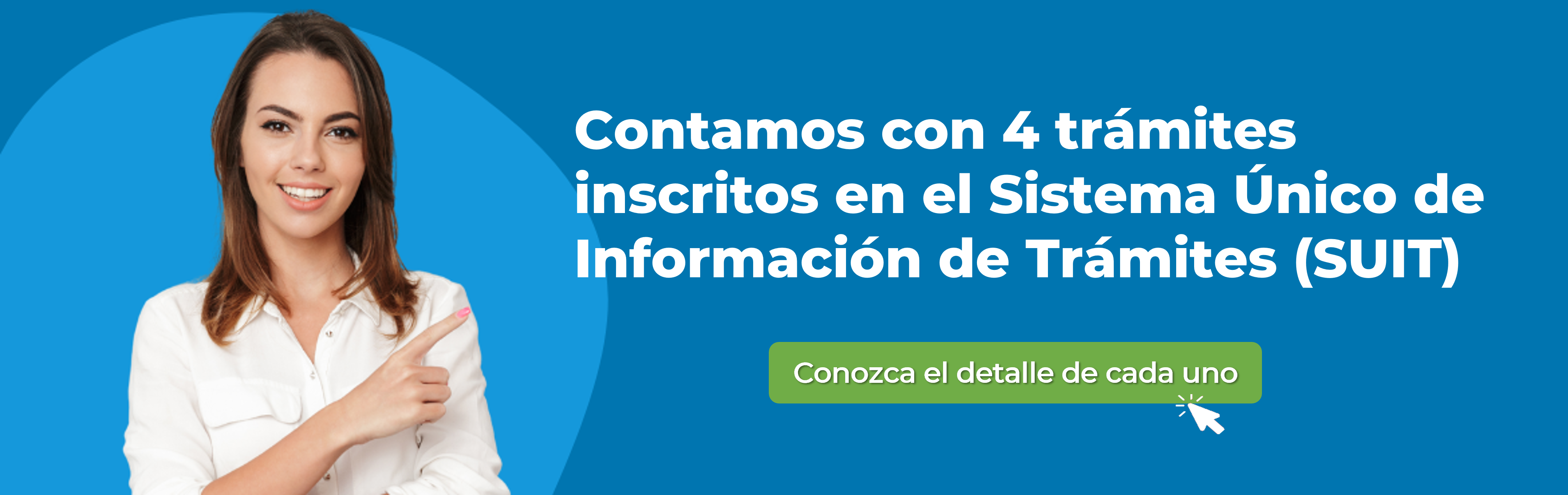 Banner sobre los trámites de la entidad