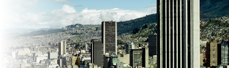 Fotografía de edificios correspondientes al centro de Bogotá.