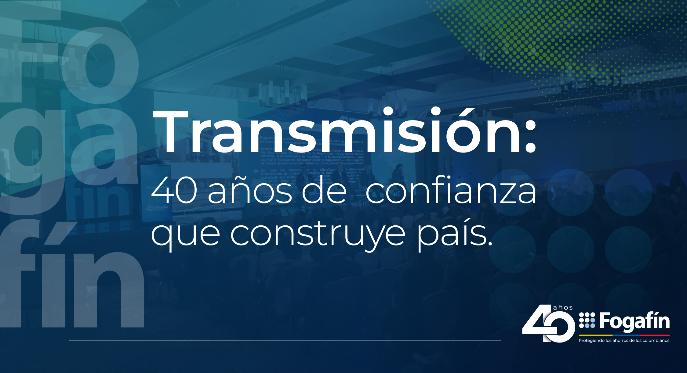 Tumbnail de la transmisión del evento de 40 años.