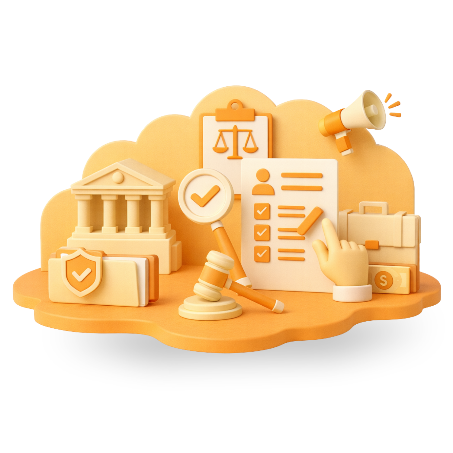 mancha color naranja pastel, elementos planes de mejoramiento