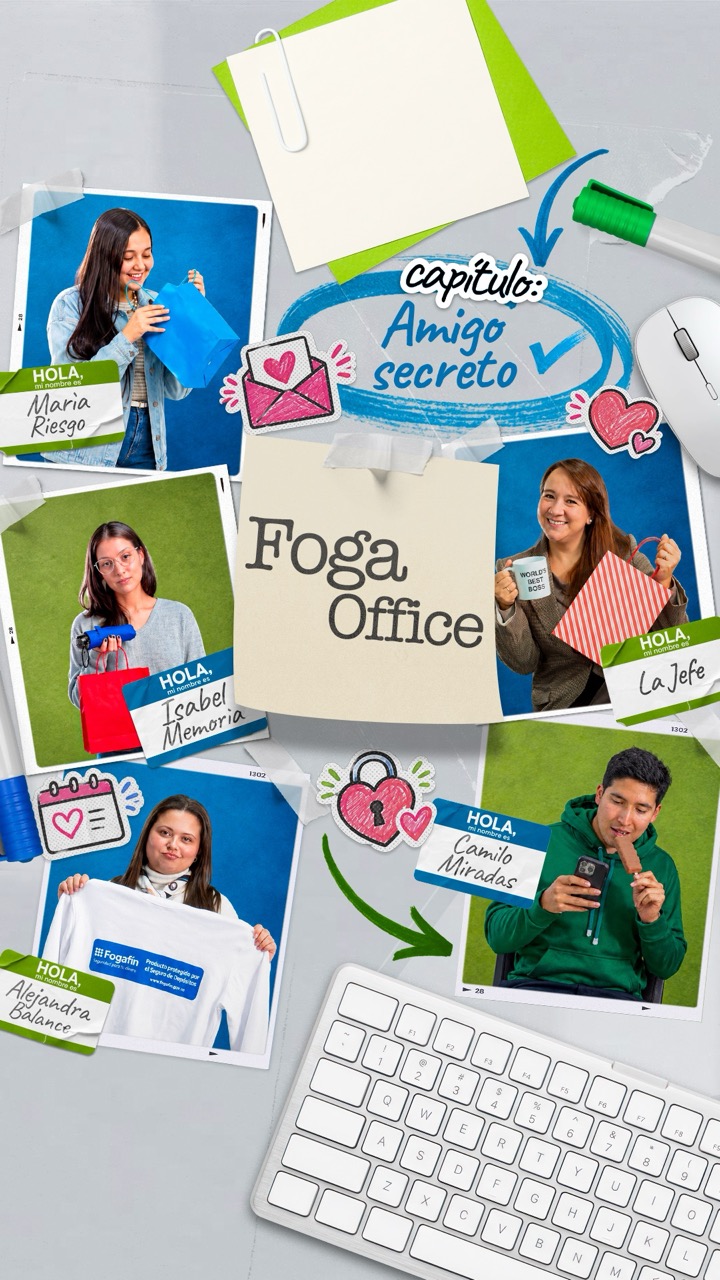 5 personas, corazones, iconos de oficina